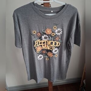 Fleetwood Mac Graphic Grey Ladies Sz M T-Shirt